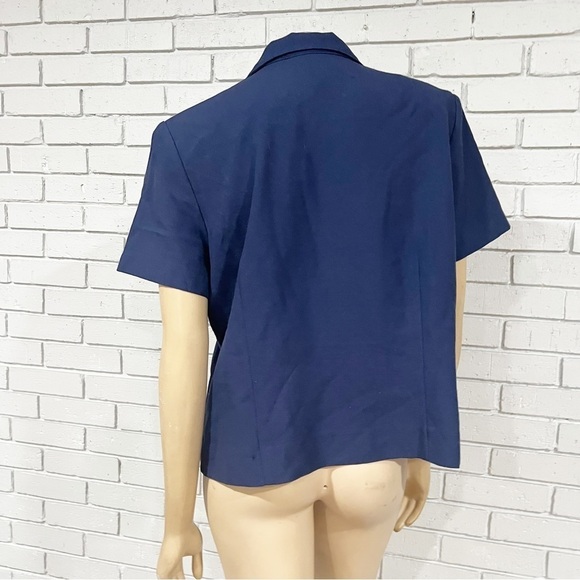 Briggs Women’s Petite Short Sleeve Button Down - Picture 4 of 9